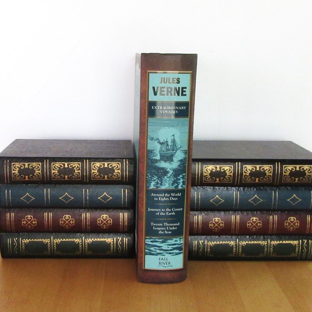 Vintage book shaped bookend boxes - jewelry, trinkets, hidden compartment